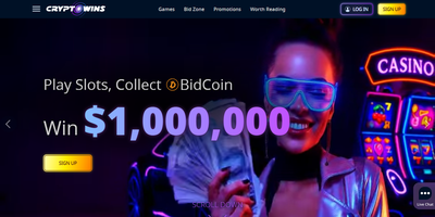 Aperçu du site CryptoWins