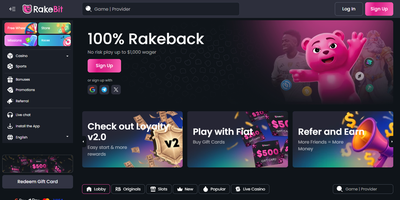 RakeBit websted forhåndsvisning